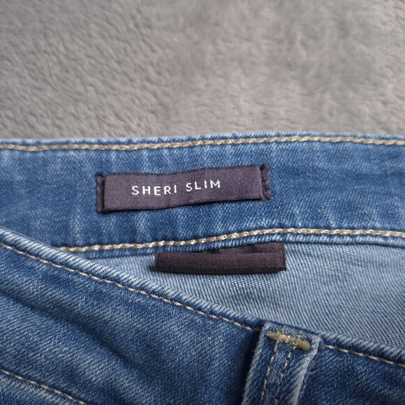 NYDJ Womens Sheri Slim Fit Jeans 14 Medium Wash High Rise Stretch Slimming - Picture 7 of 9